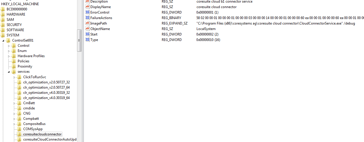 coresuite cloud connector